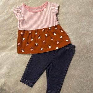 Baby girl top w/ leggings
